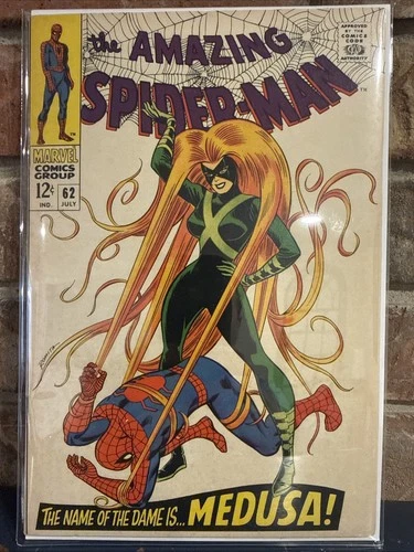 The Amazing Spider-Man #62 (Marvel July 1968) The Name Of The Dame Is Medusa!