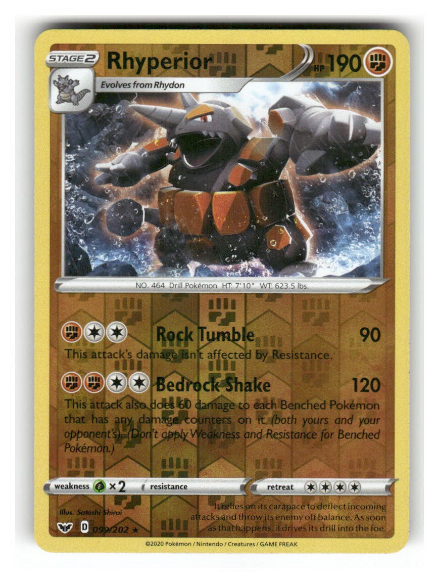 Rhyperior - 099/202 - LP - SWSH01: Sword & Shield Base Set