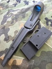 Trijicon Reflex ACOG with Gooseneck Mount And Clamp Mount Retro Amber Dot