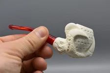Claw Figure Mini Pipe For A Few Puffs Block Meerschaum-NEW Handmade Taster Pipe