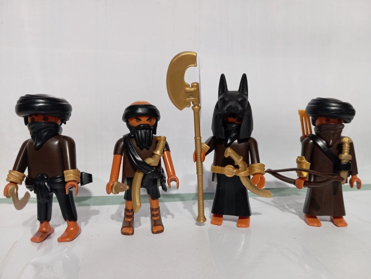 PLAYMOBIL (F357) EGYPTIENS - Homme Grand Prêtre Peau Jaguar Temple 4243