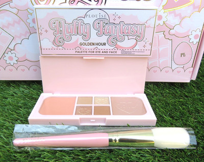 P LOUISE FLUFFY FANTASY GOLDEN HOUR PALETTE FÜR AUGEN UND GESICHT MAKE-UP PINSEL SET