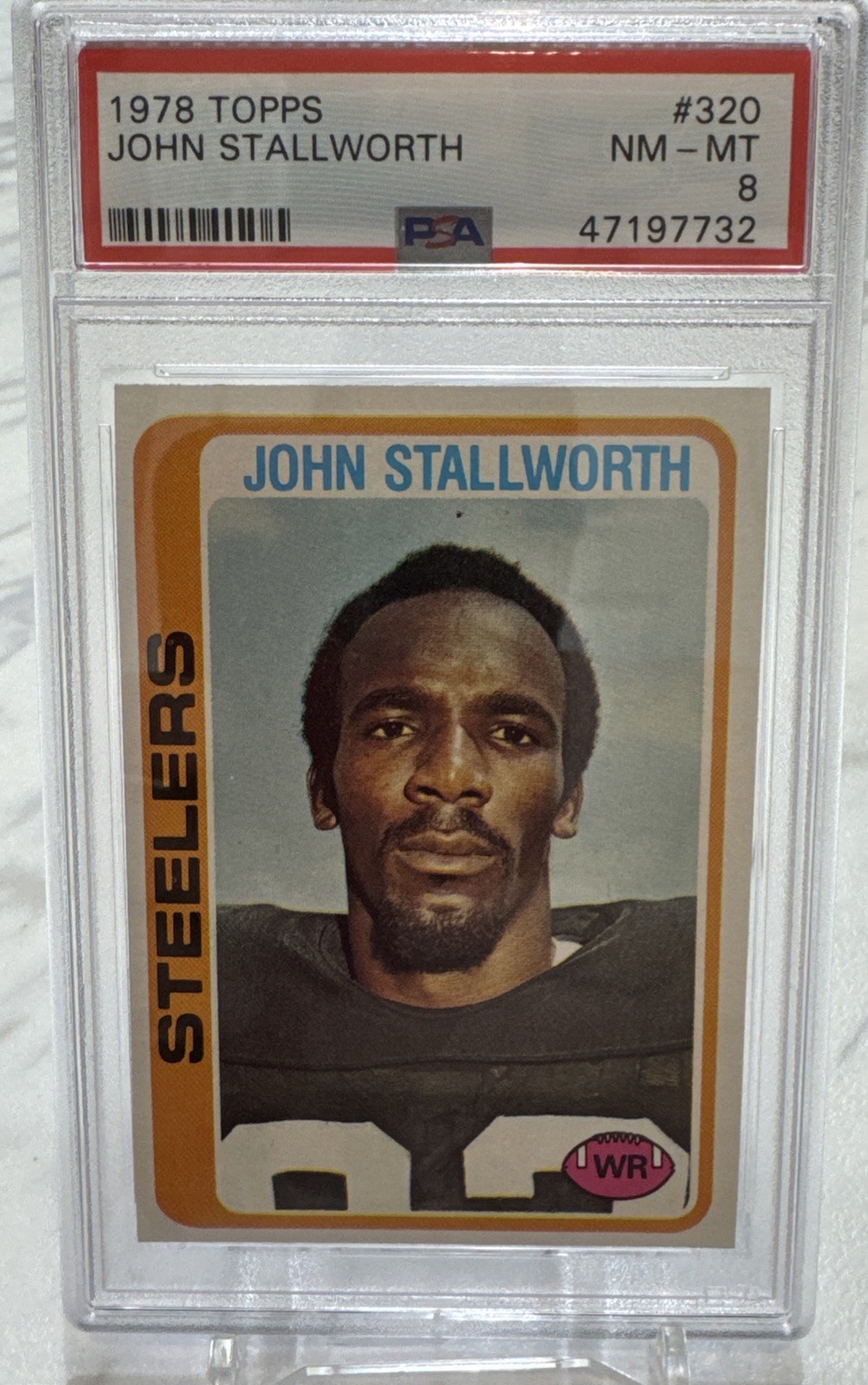 1978 Topps #320 John Stallworth Rookie PSA 8 NM-MT WR Pittsburgh Steelers RC HOF