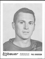 Only 1 on! HIGH GRADE-MINT! 1968 BAUER SKATES PROMO Paul Henderson TORONTO *RARE