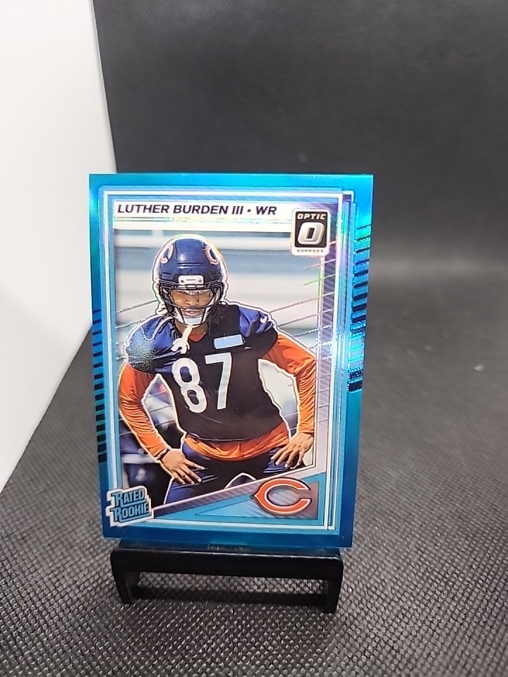 2025 Panini Donruss Optic - Rated Rookie Luther Burden #275 Aqua Prizm /349 (RC)