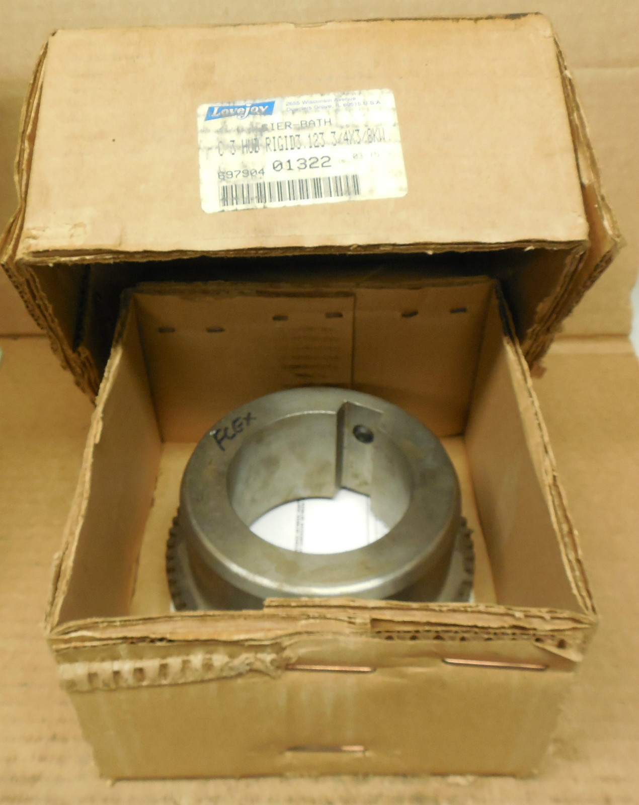 Lovejoy Sier Bath Hub Mite Gear Tooth Coupling 697904 3/4x3/8KW 3 1/8