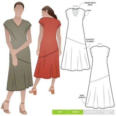 Style Arc Schnittmuster Doreen Strickkleid Größen 18-30