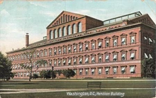 Postcard Pension Building, Washington, D.C., Hugh C. Leighton Co., VTG VPC02.