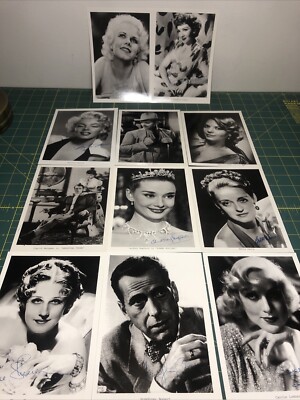 11 Hollywood stars 5 x7  studio promo printed signature photographs Fotochrome-X