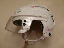 ARIZONA COYOTES Christian Dvorak game-worn #18 white CCM helmet 1 yr style 20-21
