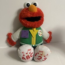 Sesame Street Getting Ready for School Elmo Talking 16 Plush Toy Stuffed Animal