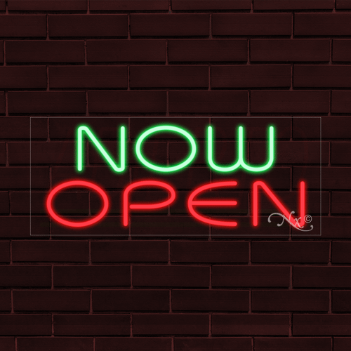 BRAND NEW "NOW OPEN" 30x12x1 INCH LED FLEX WINDOW/WALL INDOOR SIGN 31452 - Picture 1 of 1