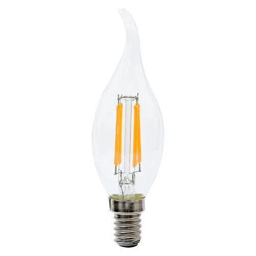 10pcs LED Bulb Filament Candle Lamp E14 C35 COB Cold/Warm White AC220V 2W/4W/6W  - Image 4 of 4