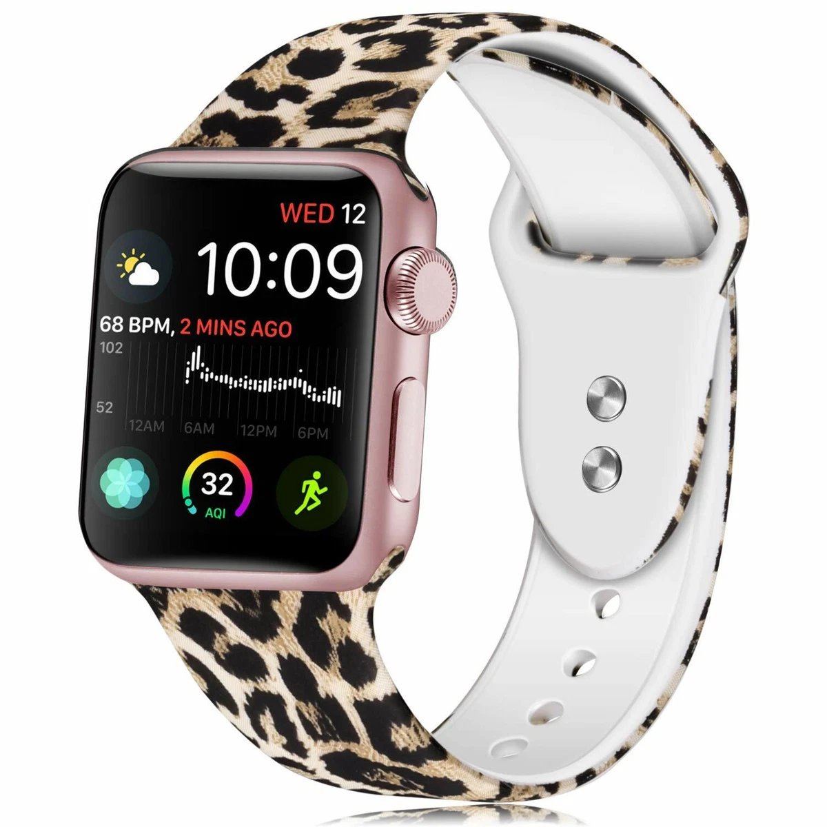 Leopard Print Women Band For iWatch 38 42 41mm For Apple Watch