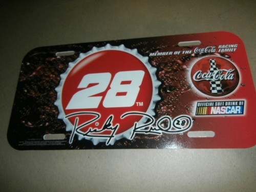 NASCAR License Plate #28 Ricky Rudd Coca Cola Coke | eBay