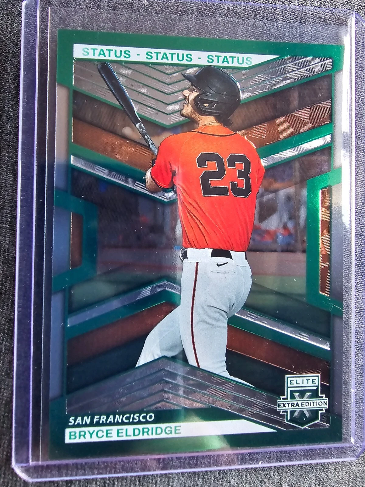 2023 Panini Elite Extra Edition - Green Status #13 Bryce Eldridge /499 (RC)