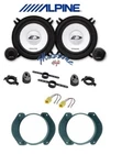 ALPINE SXE-1350S 4-Speaker Kit for ALFA GTV-SPIDER ADAPTERS FRONT MOUNTS