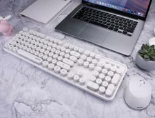 Mofii Sweet 2.4GHz Wireless Keyboard and Mouse set, Round Key, for PC/Laptop/Mac