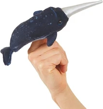 Folkmanis Mini Narwhal Finger Puppet
