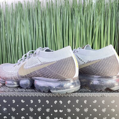Nike Air Vapormax Flyknit Gray Olive Mens Running Shoes Nike Air Vapormax Flyknit Gray Olive Mens Running Shoes