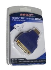 Brand New IMPACT Velocity HDMI to Male DVI In...