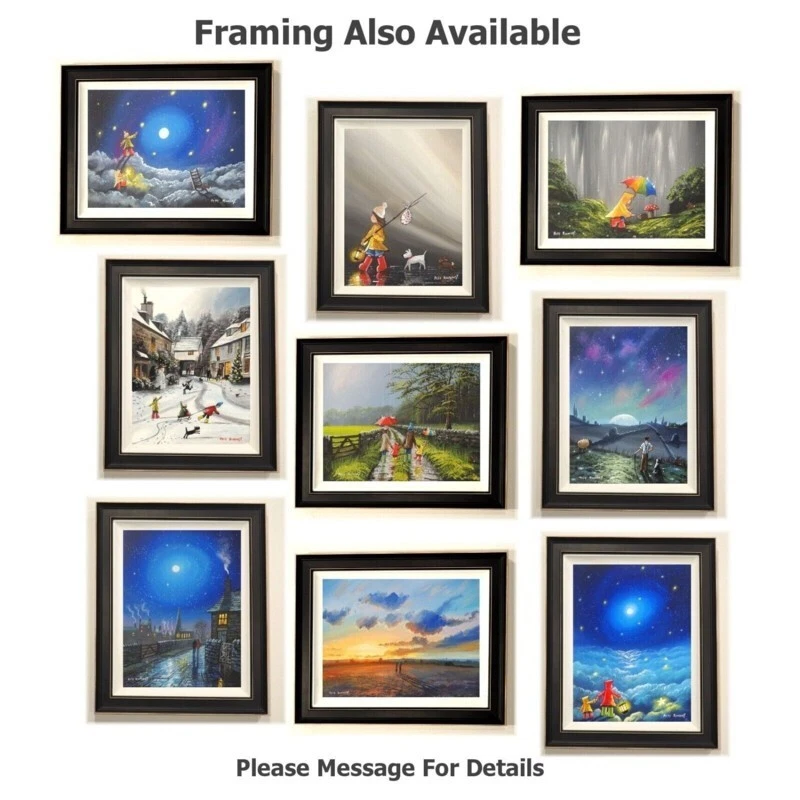 Pete Rumney Art Painting Pathway To The Stars Original Signed Canvas Artwork - Image 4 of 4