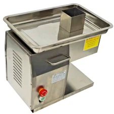 QX 6mm Commercial Meat Cutting Machine Slicer Shredded Diced 250kg/h Top Inlet