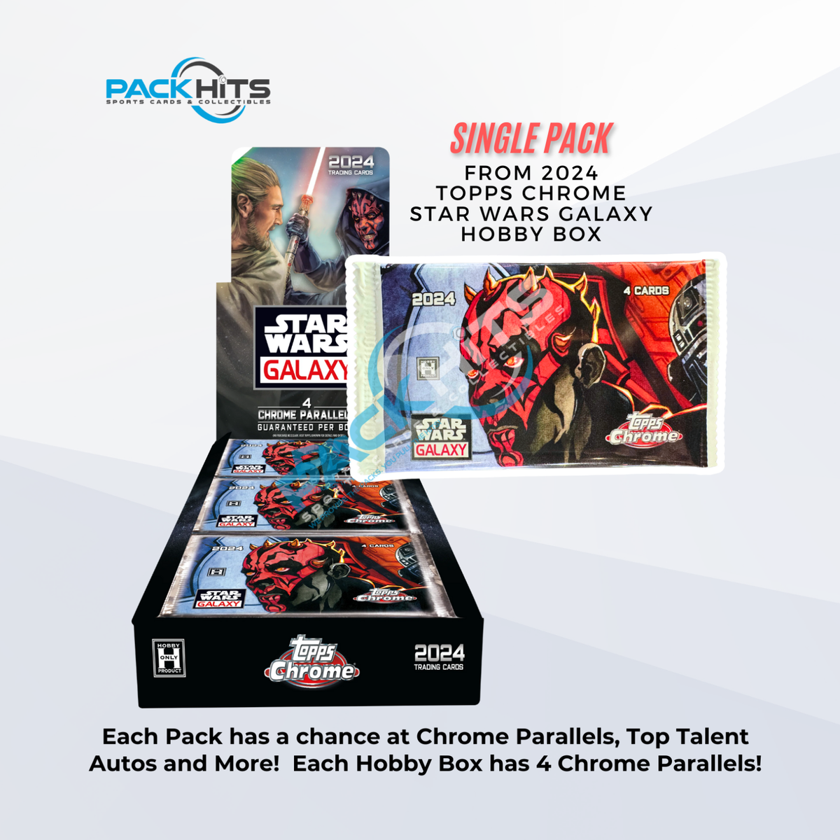 その他 STARWARS star wars topps GALAXY Chrome 2024 Topps Chrome Star Wars Galaxy Single Pack from Hobby
