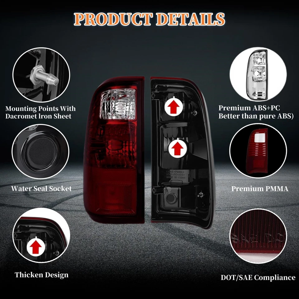 TailLights For Ford F-250 Super Duty F-350 Super Duty F-450 Super Duty 2008-2016 Foto 4 de 4