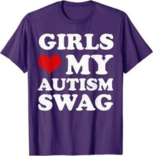 Girls Love My Autism Swag Funny Autistic Boy Autism Unisex T-Shirt