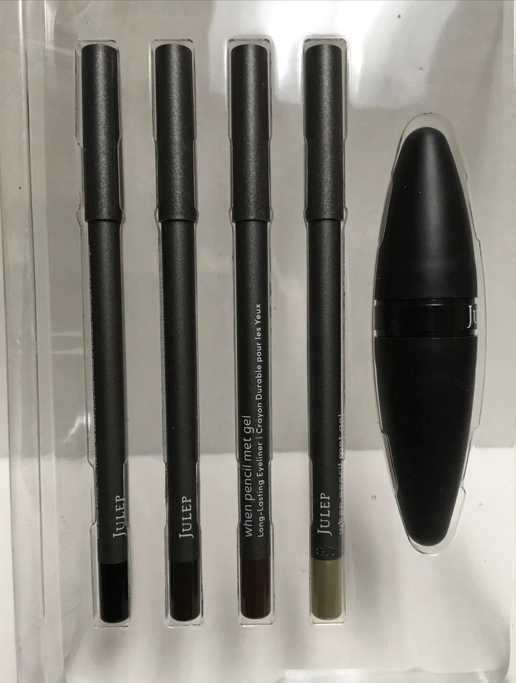 Julep Flutter Away When Pencil Meet Gel 4 Delineador de Ojos + Sacapuntas Cremoso Impermeable Foto 2 de 3