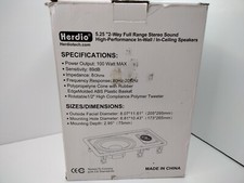 Herdio 5.25" Flush Mount in Wall Speakers Ceiling Speakers 2 way Full Range....