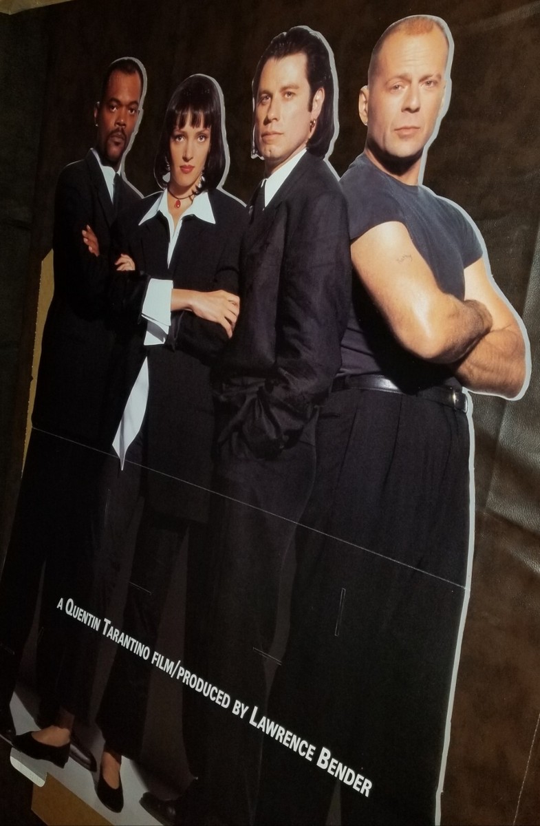 PULP FICTION BIG VTG PROMO FLOOR STANDEE DISPLAY, TITLE SIGN