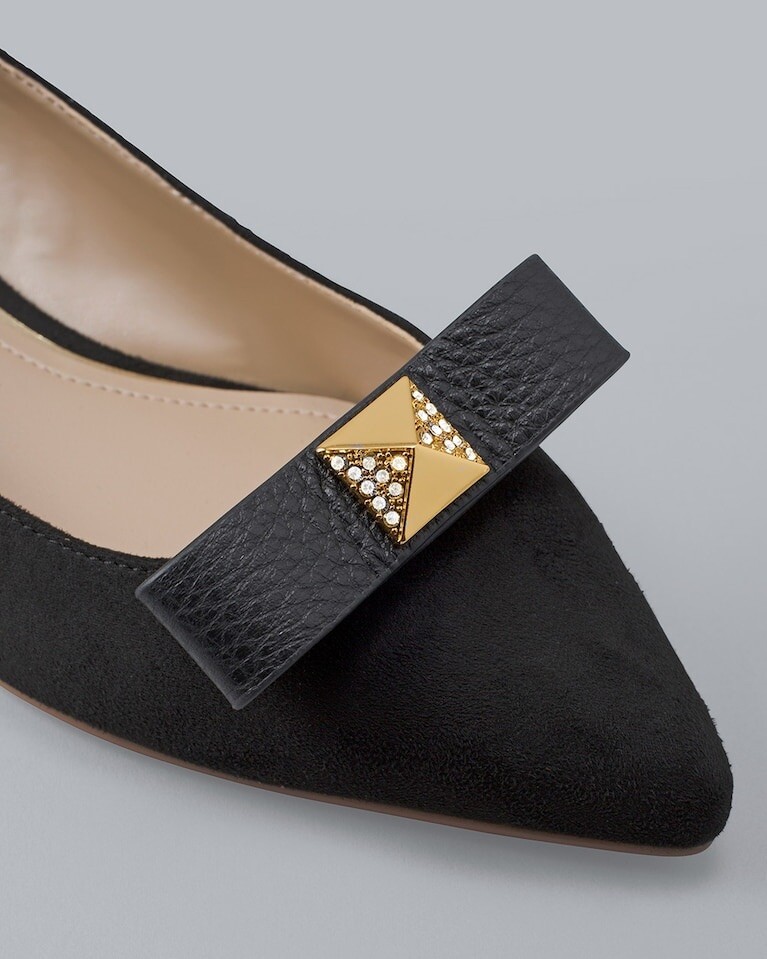 CONVERTIBLE TWOTONE CLUTCH bonus leather bow shoe clips eBay
