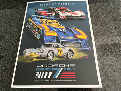 PORSCHE RENNSPORT REUNION VII (7)  LAGUNA SECA OFFICIAL EVENT PROGRAM BOOK 2023