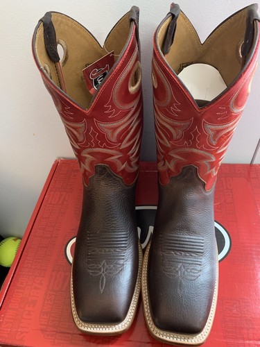 Justin Boots Bent Rail Austin Red 12D 