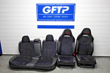 08-14 Subaru Wrx Sti Oem Seat Set Complete Seats Black Alcantara Front Rear 13
