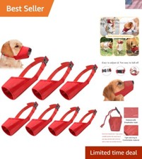 High-Quality Waterproof Dog Muzzles - 7PCS for Long Snouts, Anti-Bark Protection