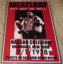 MEAT LOAF 1978 NASSAU COLISEUM REPLICA CONCERT POSTER
