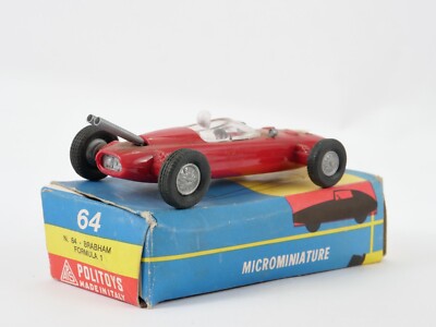 Politoys 64 Brabham Fórmula 1 Coche de carreras Escala 1:41 Plástico 1