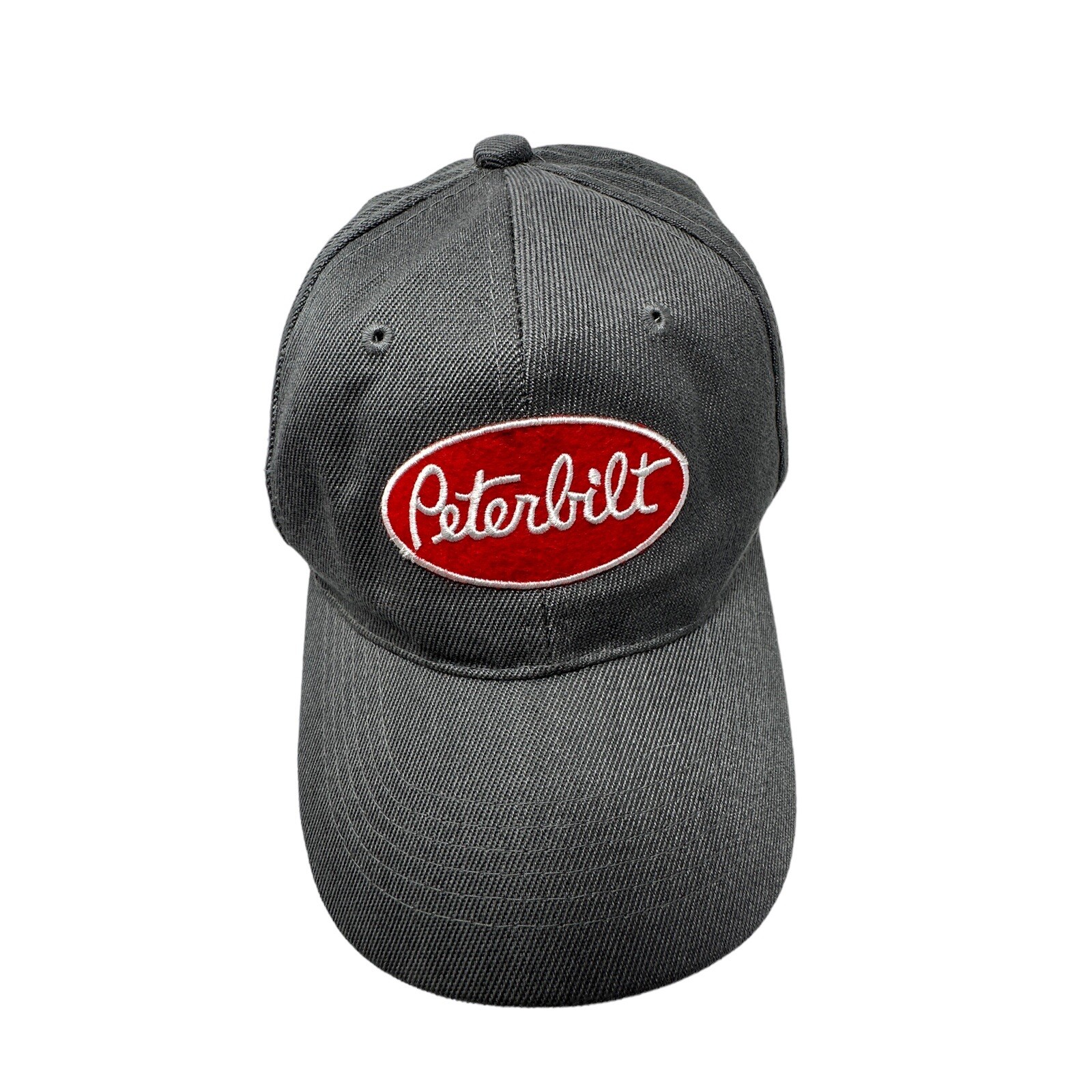 Peterbilt Baseball Hat Gray Strap Back Trucker Ad… - image 1