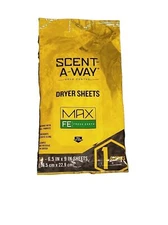 Hunters Scent A Way Max Fresh Earth Dryer Sheets Prevent Static Cling 15Pk 07708