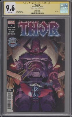 THOR #2 - CGC 9.6 NM+   NIC KLEIN 4TH PRINT   SIGNED DONNY CATES   KEY ISSUE