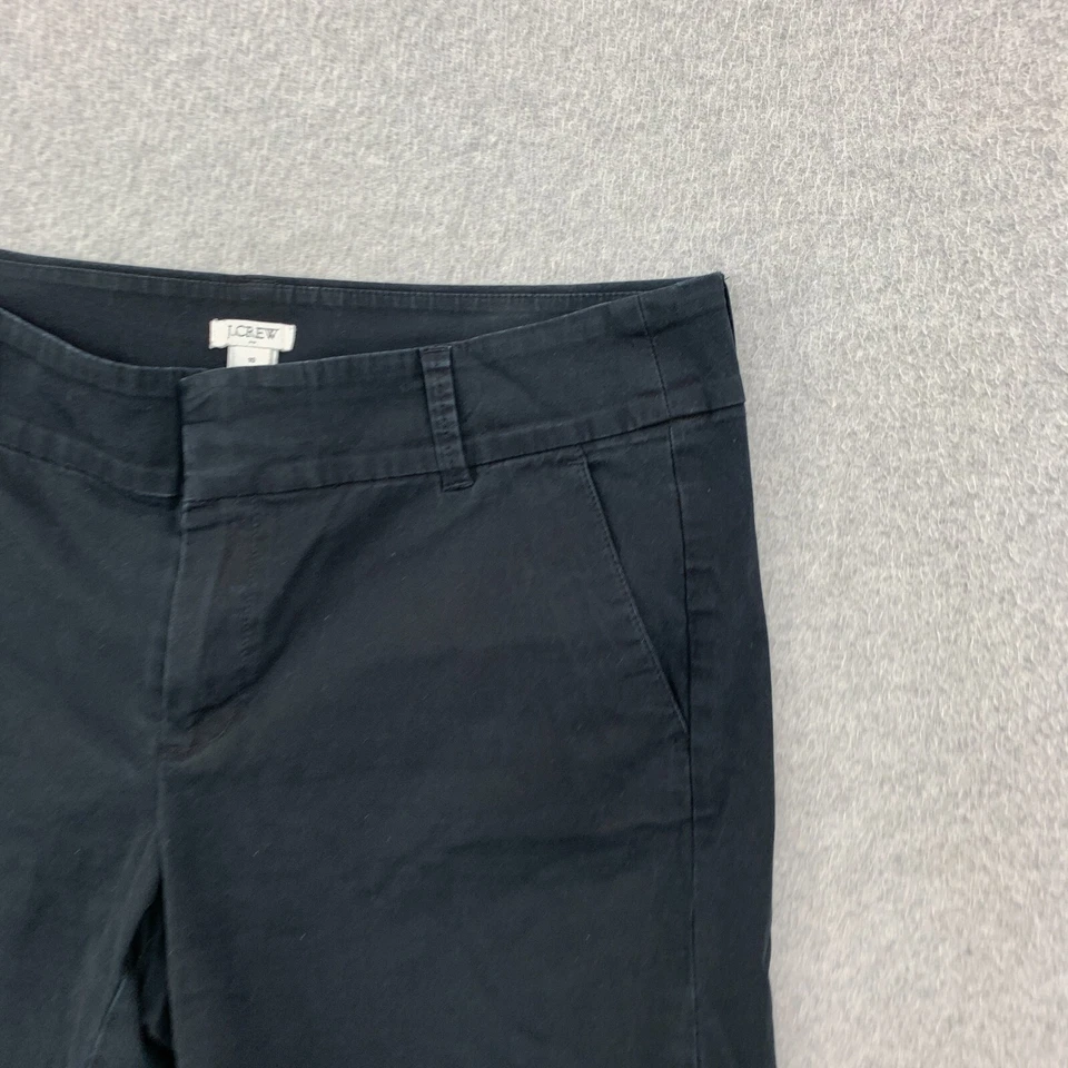 J. Bermudas Crew para mujer talla 10 elásticas negras entrepierna de 8" Foto 2 de 4