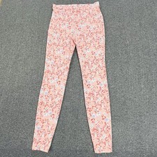 Time And Tru Leggings Womens Small 4-6 High Rise Stretch Pink Floral - New
