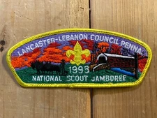 Vintage Lancaster-Lebanon Council PA 1993 Jamboree Boy Scout JSP Shoulder Patch