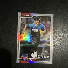 Topps 2025 Series 1 Otto Kemp #187 Phillies Rookie Rainbow Foil