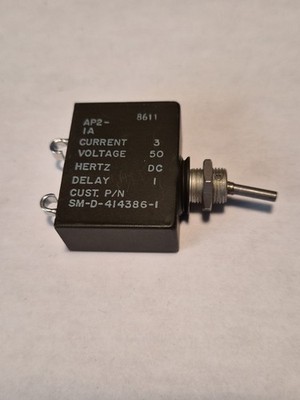 AIRPAX CIRCUIT BREAKER AP-1A, 3A, 50 VDC,  NSN: 5925-00-118-1098, NOS.