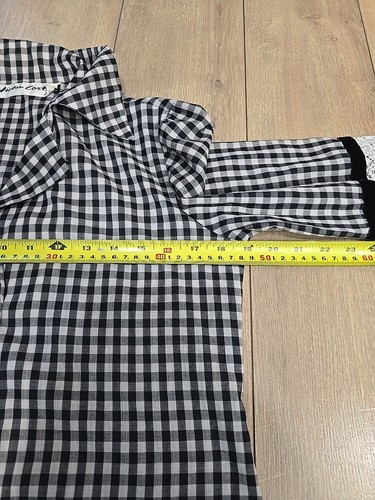 Vintage Victor Costa 70s Gingham Cottagecore Prairie Dress / Victorian Style /2pcs - Bild 13 von 17