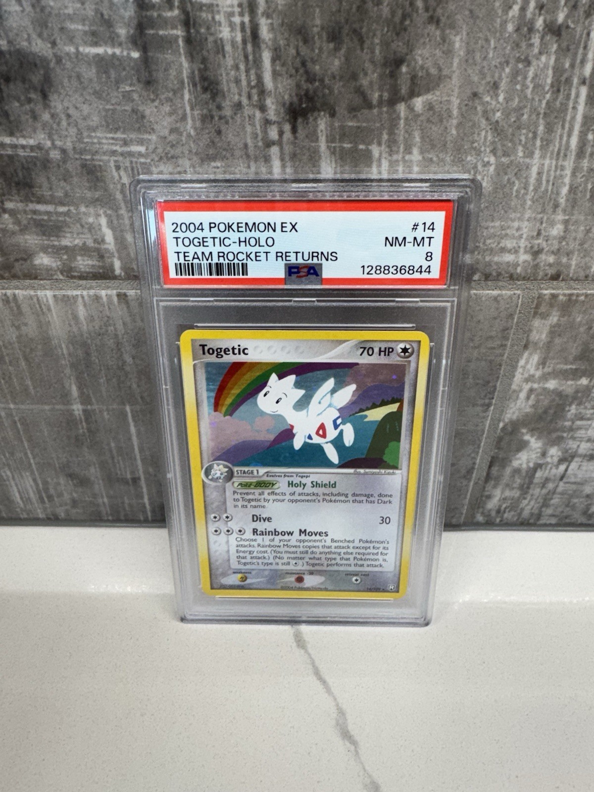 Pokemon Togetic EX Team Rocket Returns Holo Rare #14 PSA 8